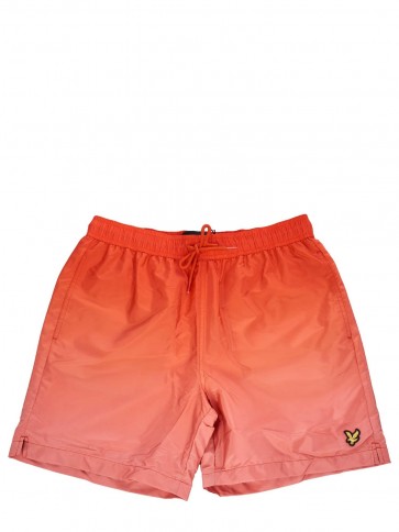 Lyle & Scott - Ombre Swim Shorts (Red Flyer)