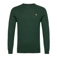 Lyle & Scott - Crew Neck Cotton Merino Jumper (Dark Green)