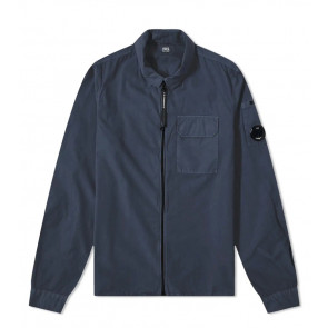 CP Company - Gabardine Arm Lens Zip Overshirt in Navy