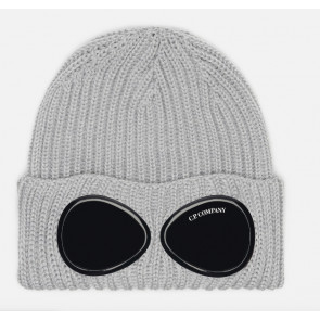 CP Company - Extra Fine Merino Wool Goggle Beanie in Moon Melange