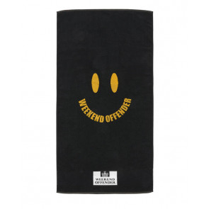 Weekend Offender - Towel Smile Black/Yellow