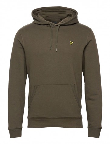 Lyle & Scott - Pullover Hoodie in Olive