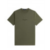 Fred Perry - Embroidered T-Shirt in Military Green