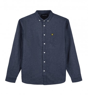 Lyle & Scott - Brushed Twill Shirt in Navy