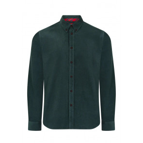 Merc London - Cuddon Shirt in Bottle Green