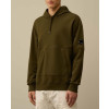 CP Company - Diagonal Lens Hooded Sweatshirt in Khaki Green