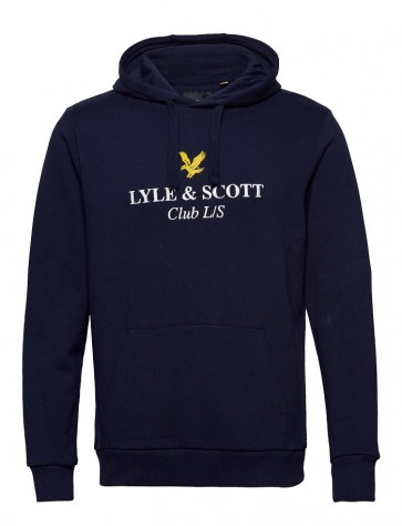 Lyle & Scott - Club L/S Hoodie in Navy