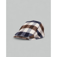 Aquascutum - Active Macro Club Check Wool Flat Cap