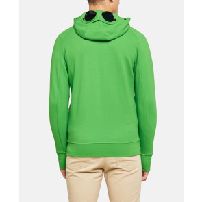 CP Company - Diagonal Raised Fleece Goggle Hoodie in Green