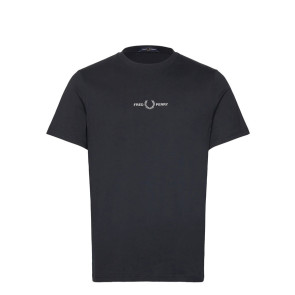 Fred Perry - Embroidered T-Shirt in Navy