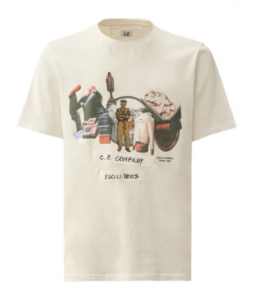 CP Company - 24/1 Jersey Facili Tees T-Shirt (Gauze White)