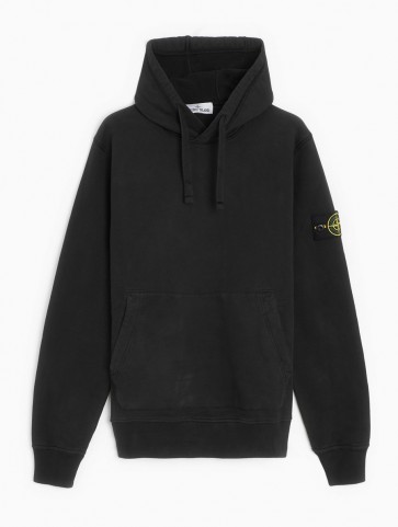 Stone Island - Garment Dyed Hoodie in Black (771564120)