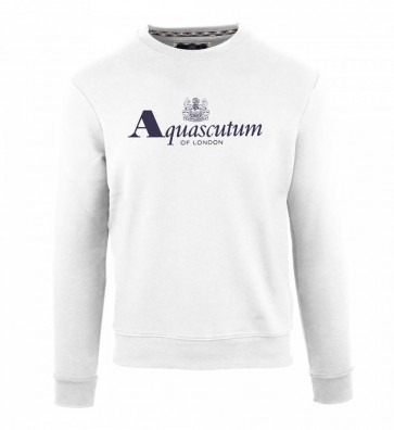 Aquascutum - Logo Sweatshirt in White