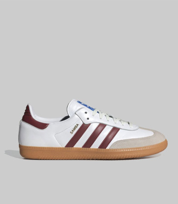 Adidas Originals - Samba OG (White / Collegiate Burgundy) 