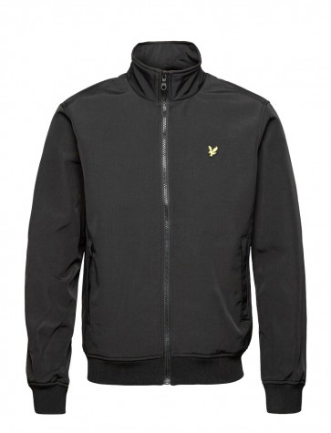Lyle & Scott - Fleece Lined Funnel Neck Jacket in Black