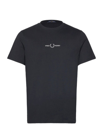 Fred Perry - Embroidered T-Shirt in Navy