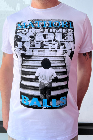 Mathori London - Balls T-Shirt (White)