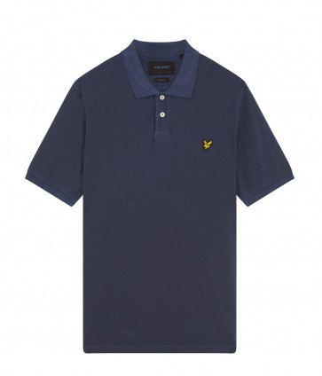 Lyle & Scott - Washed Polo Shirt in Dark Navy
