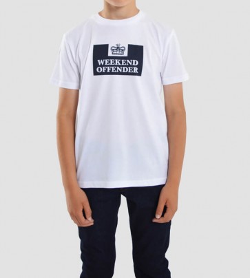 Weekend Offender - Kids Prison T-Shirt (White)