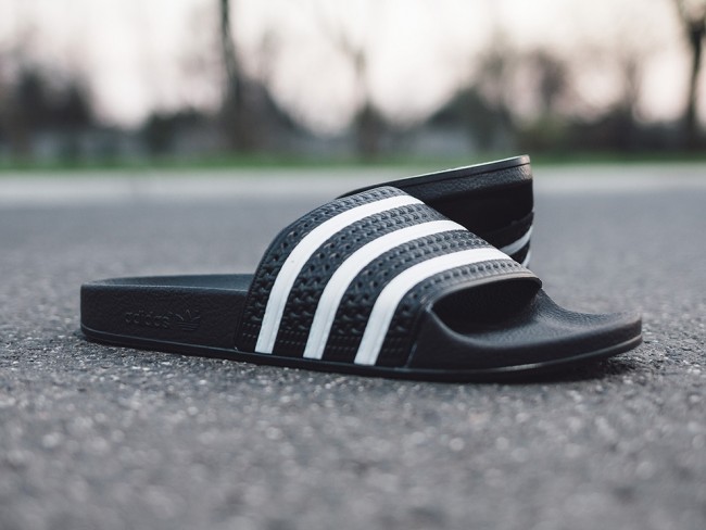 Adidas Originals Adilette Black White