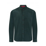 Merc London - Cuddon Shirt in Bottle Green