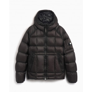 CP Company - D.D. Shell Hooded Down Jacket in Black