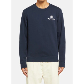 Aquascutum - Crew Neck Sweatshirt in Navy
