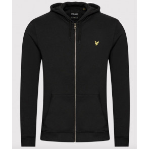 Lyle & Scott - Zip Through Hoodie in Jet Black