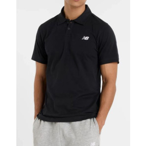 New Balance -  Jersey Polo Shirt in Black