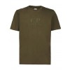 CP Company - 30/1 Jersey Logo T-Shirt in Khaki Green