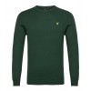 Lyle & Scott - Crew Neck Cotton Merino Jumper (Dark Green)